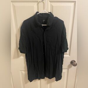 Express Men's Casual Black Button Down Shirt (URGENT MOVING SALE)